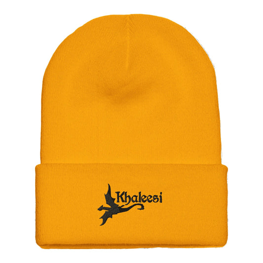 Premium Cuffed "Khaleesi" Embroidered Beanie - Slay Hoodies