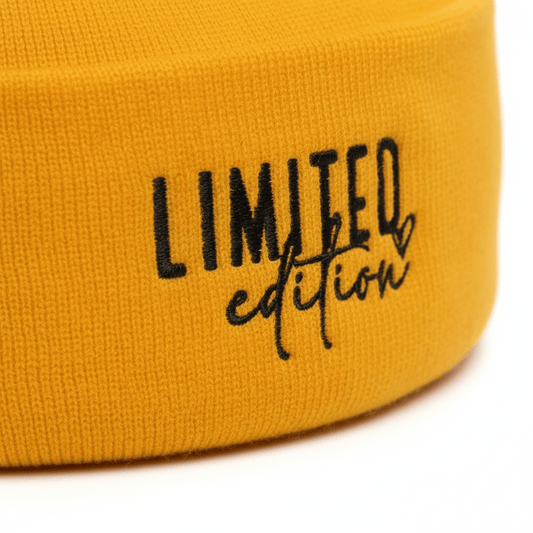 Premium Cuffed "Limited Edition" Embroidered Beanie - Slay Hoodies