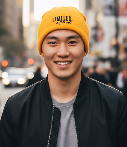 Premium Cuffed "Limited Edition" Embroidered Beanie - Slay Hoodies