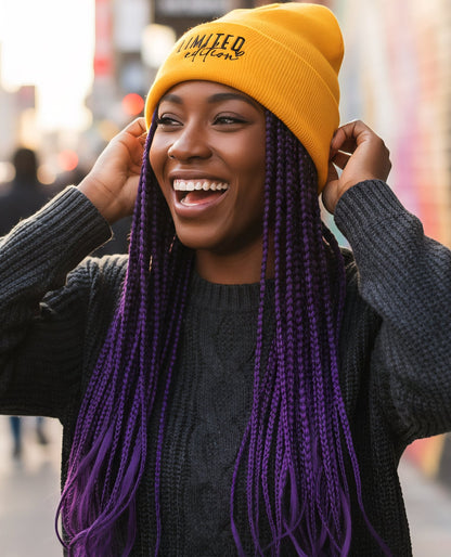Premium Cuffed "Limited Edition" Embroidered Beanie - Slay Hoodies