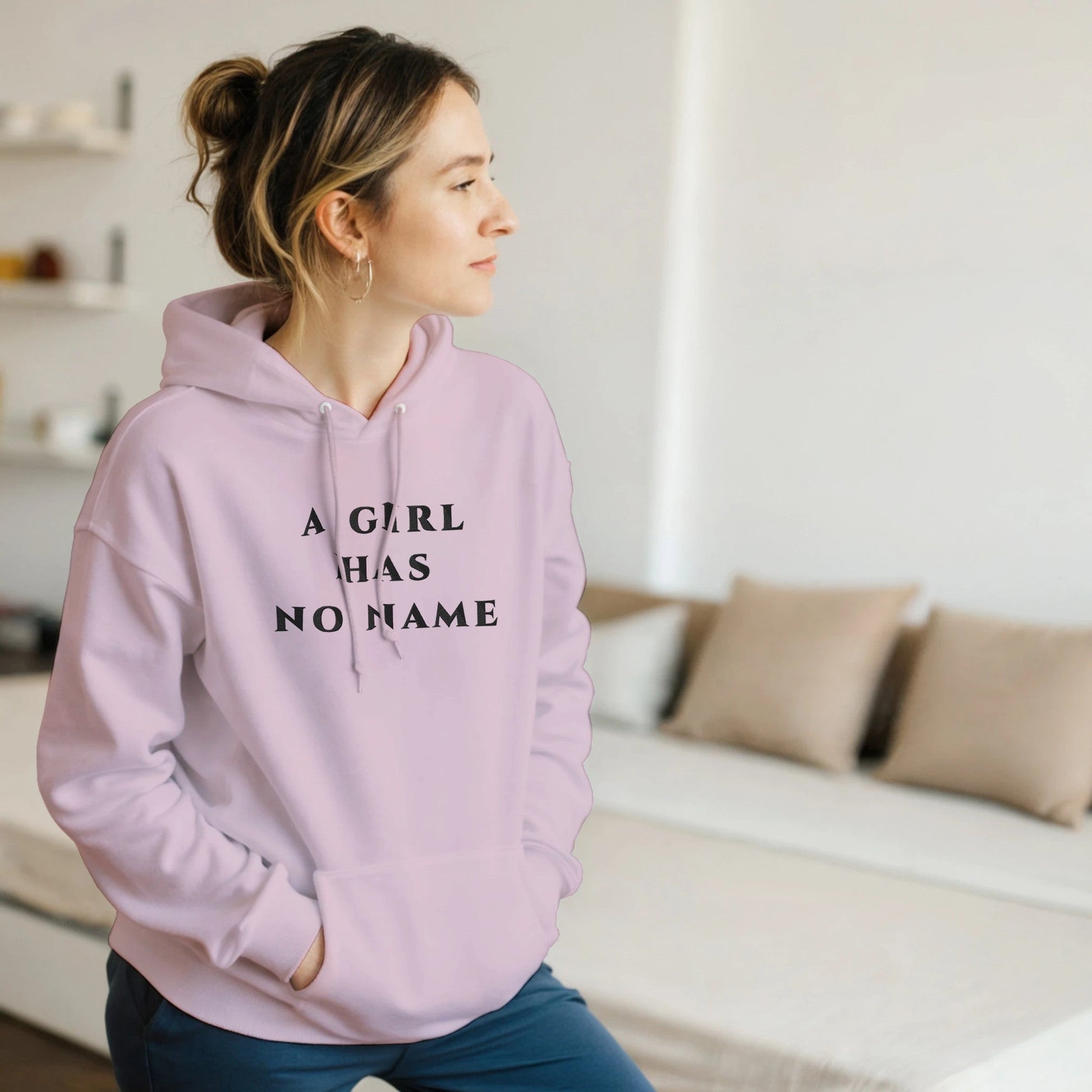 Premium High Quality "A Girl Has No Name" Embroidered Hoodie - Slay Hoodies