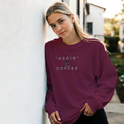 Premium High Quality "Accio Coffee" Embroidered Sweatshirt - Slay Hoodies