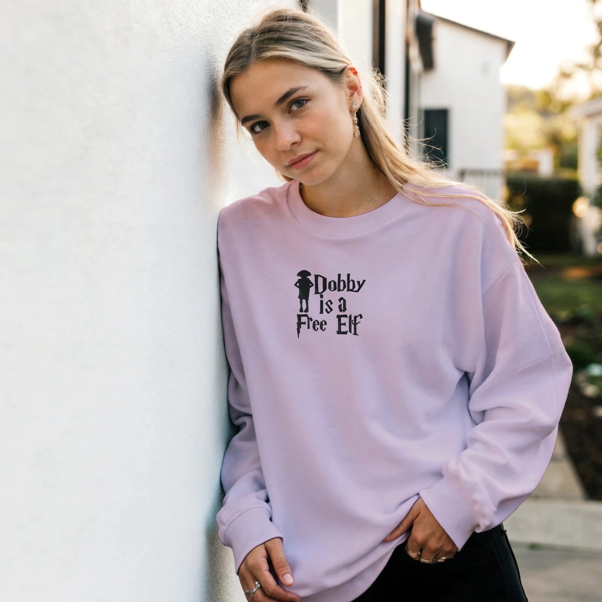 Premium High Quality "Dobby is a Free Elf" Embroidered Sweatshirt - Slay Hoodies