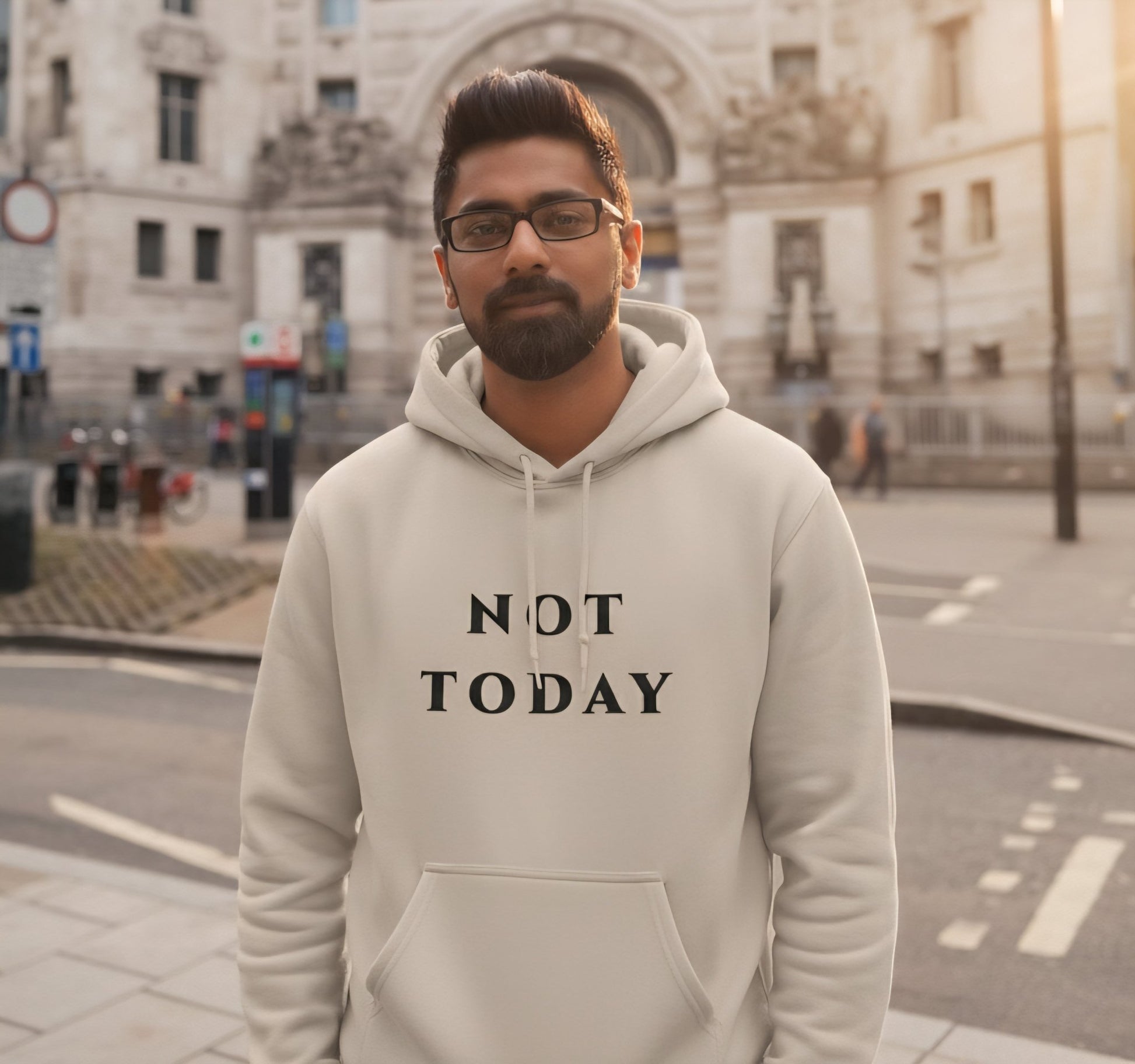 Premium High Quality "Not Today" Embroidered Hoodie - Slay Hoodies