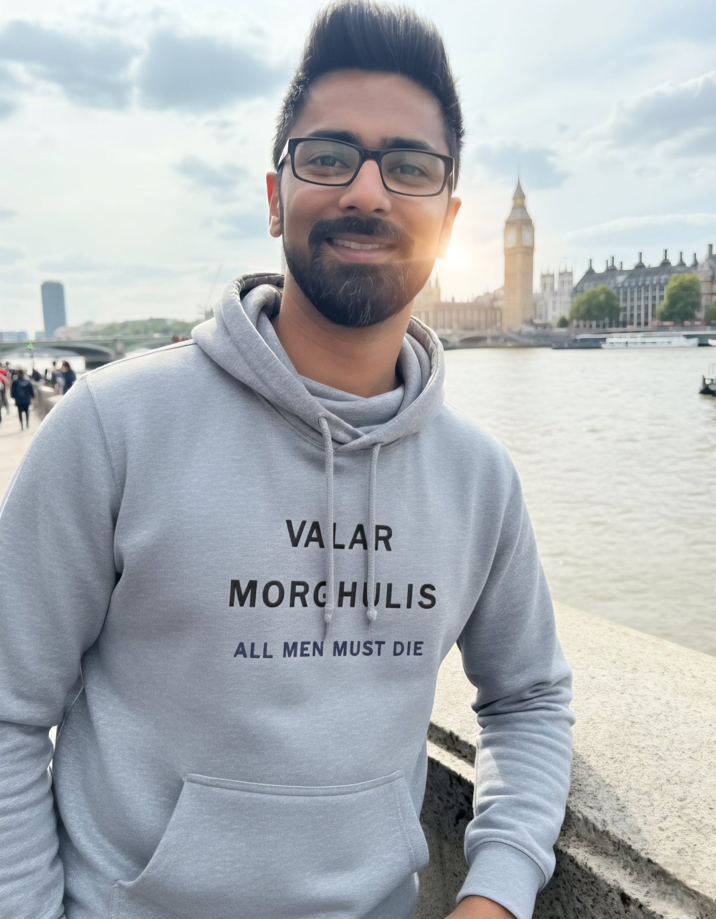 Premium High Quality "Valar Morghulis" Embroidered Hoodie - Slay Hoodies