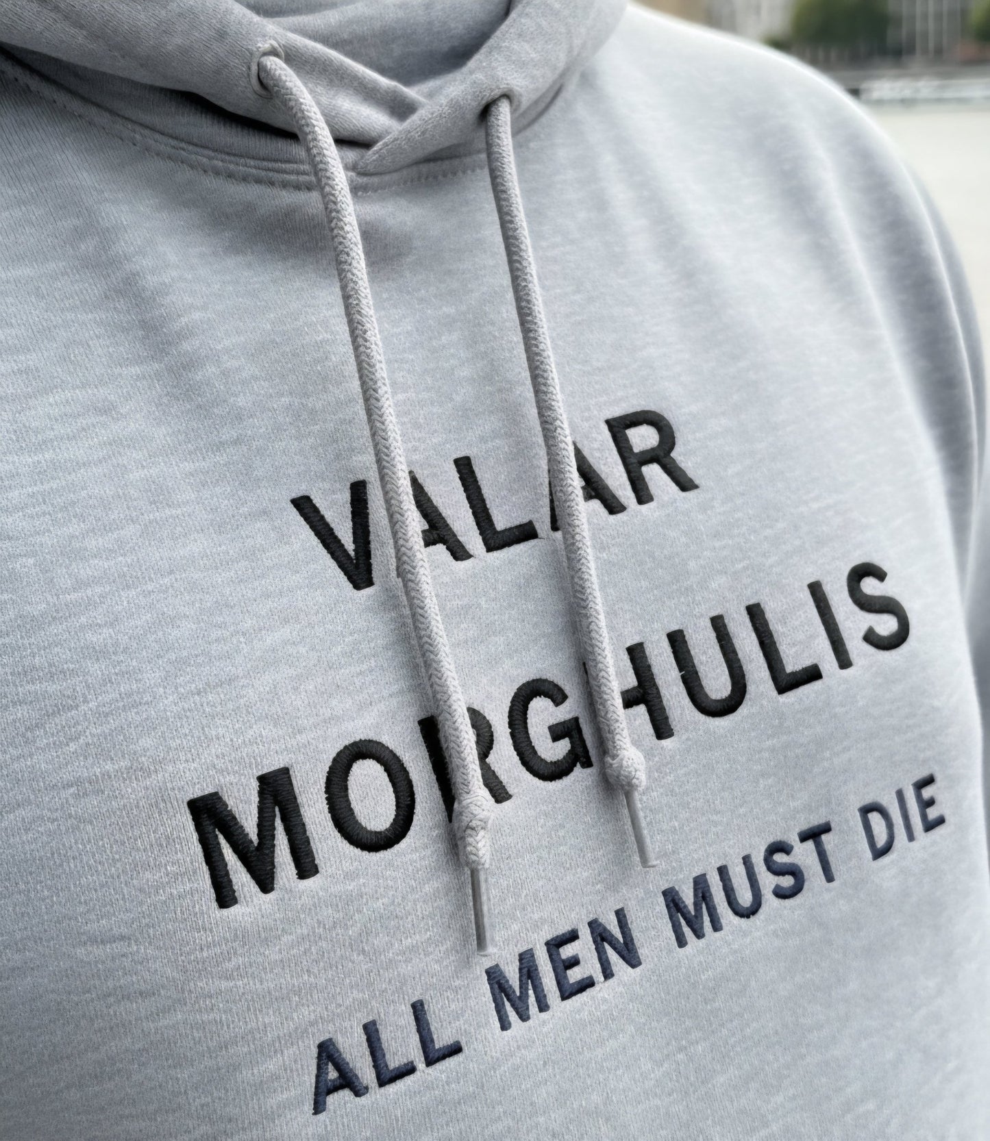 Premium High Quality "Valar Morghulis" Embroidered Hoodie - Slay Hoodies