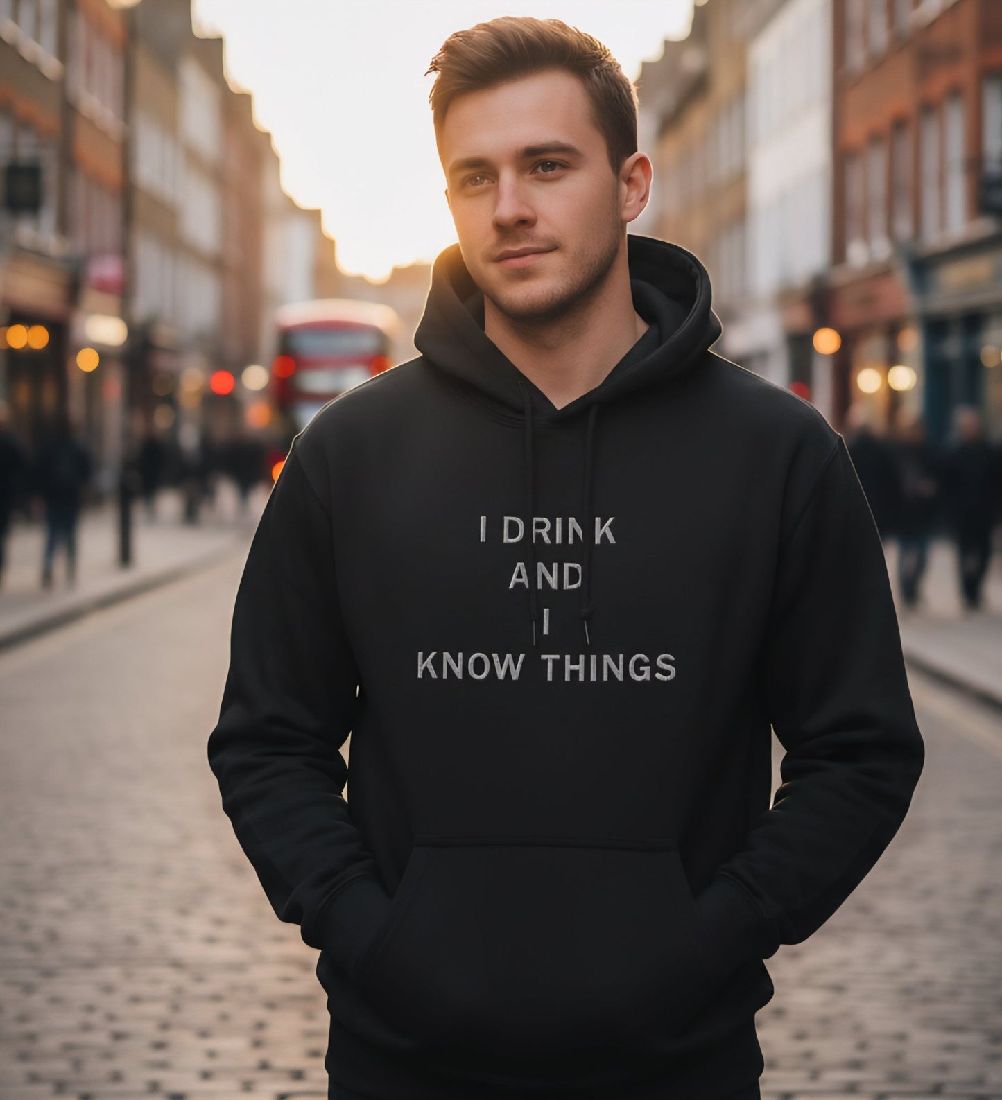 Premium Quality "I Drink & I Know Things" Embroidered Hoodie - Slay Hoodies