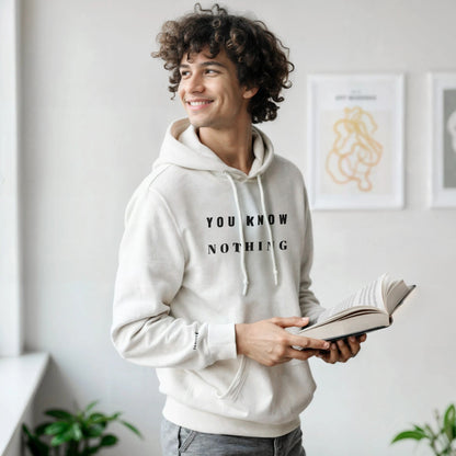 Premium Quality Triple Embroidered "You Know Nothing" Hoodie - Slay Hoodies