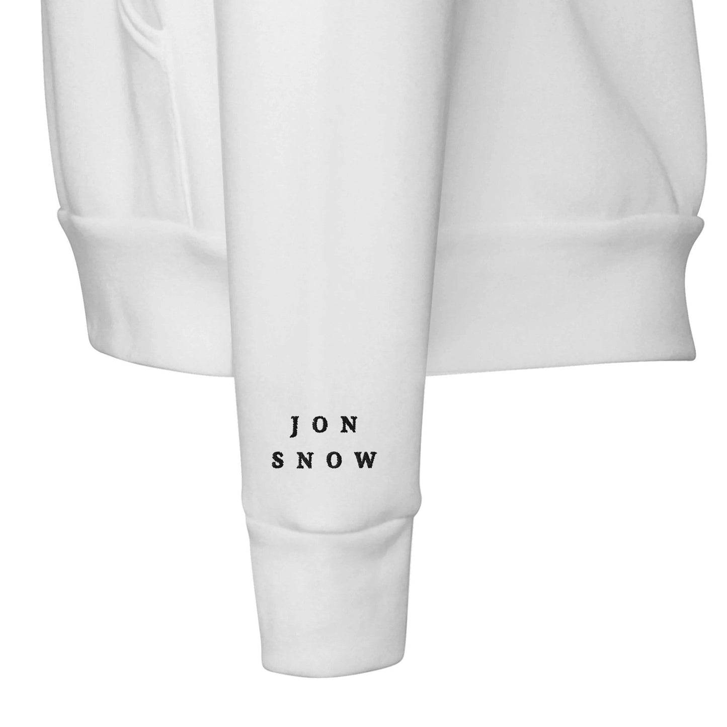 Premium Quality Triple Embroidered "You Know Nothing" Hoodie - Slay Hoodies