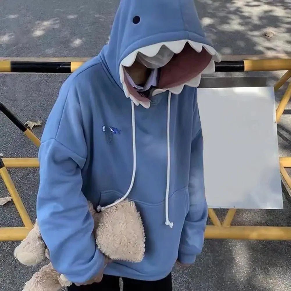 Shark Patchwork Pull - Over Hoodie - Slay Hoodies
