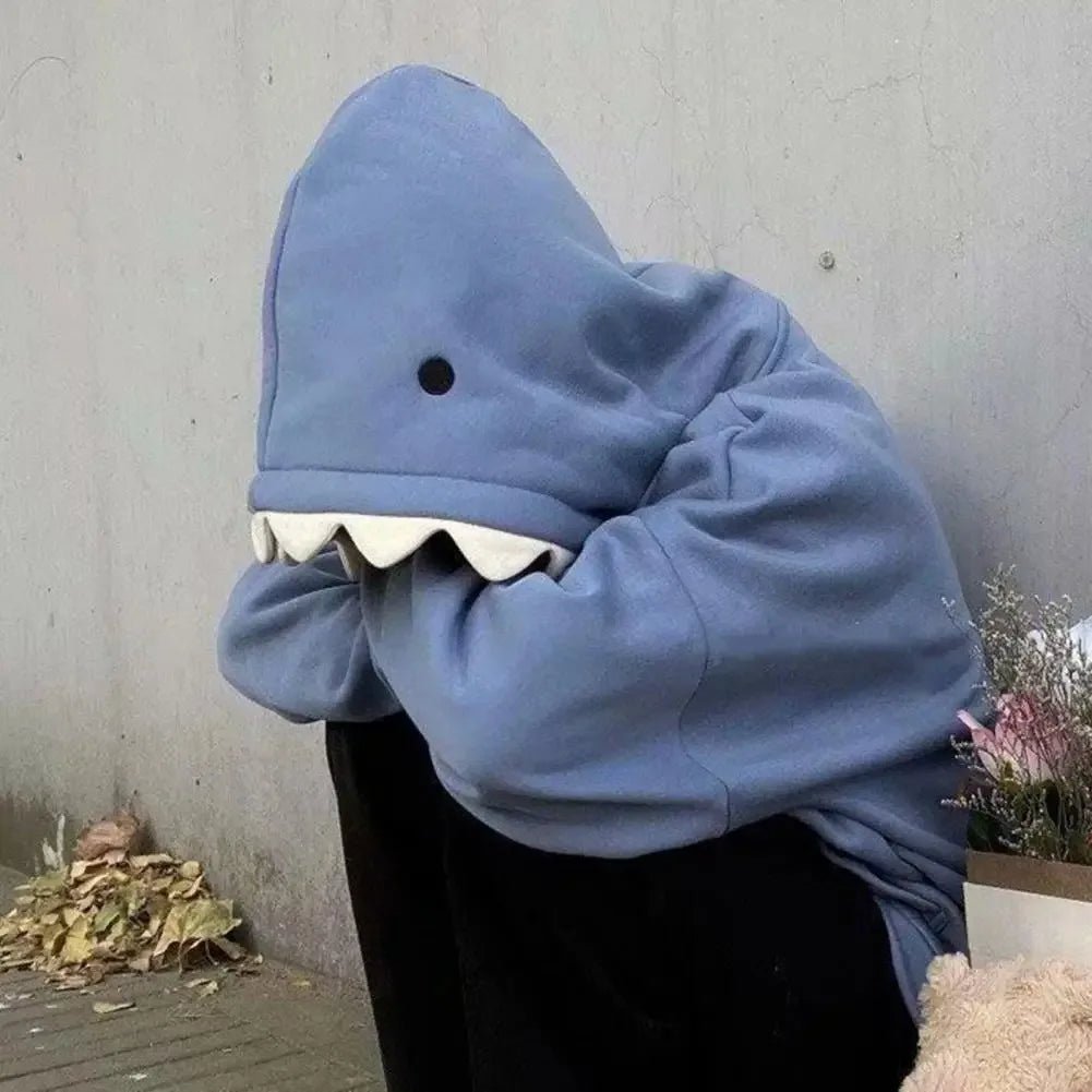 Shark Patchwork Pull - Over Hoodie - Slay Hoodies