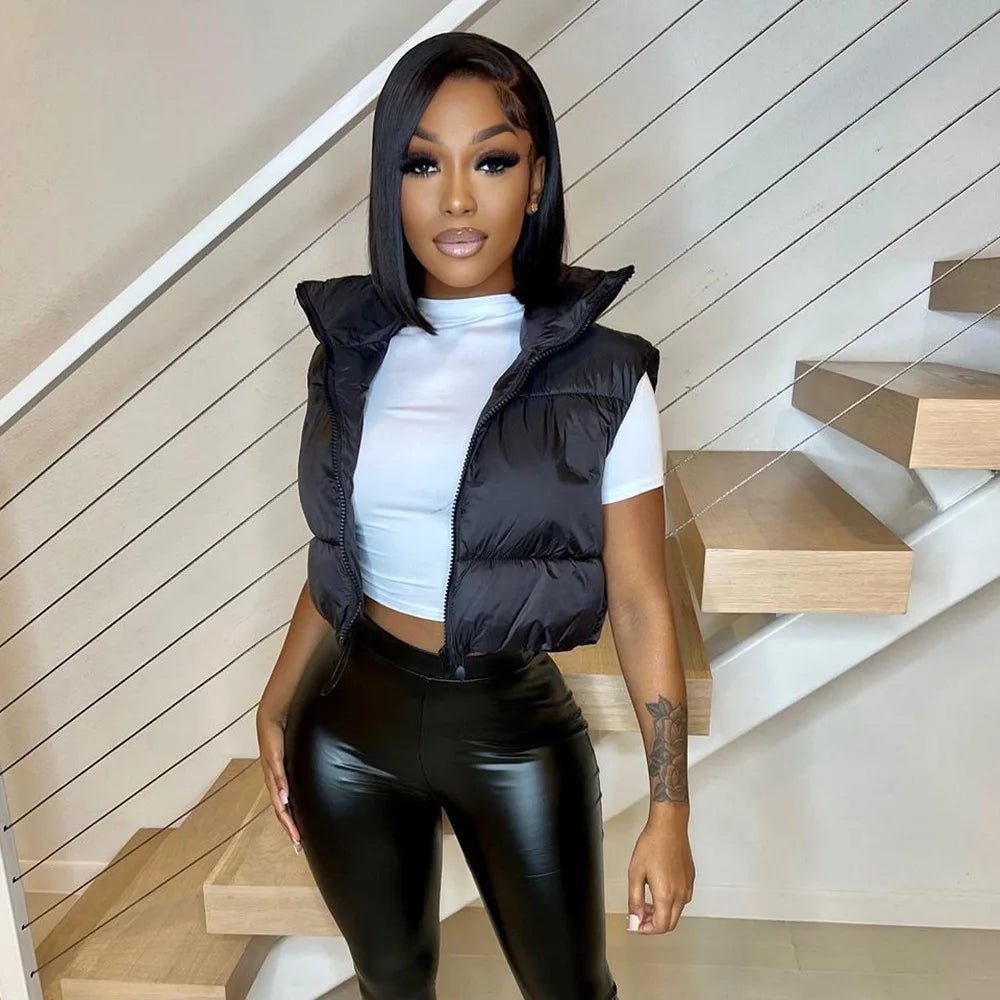 Sleeveless Quilted Jacket - Slay Hoodies