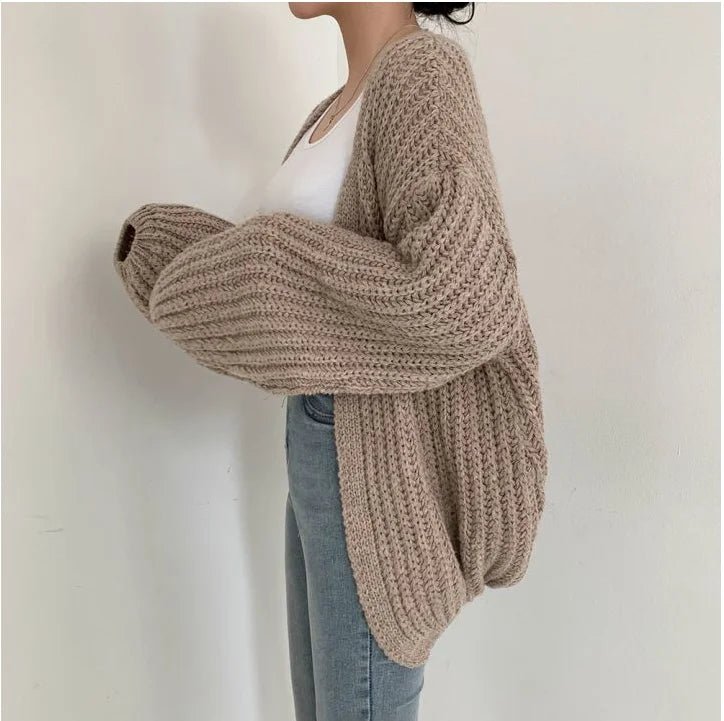 Vintage Lantern Sleeve Cardigan - Slay Hoodies