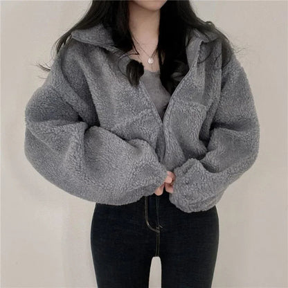 Warm Plush Turtleneck Zipper Jacket - Slay Hoodies